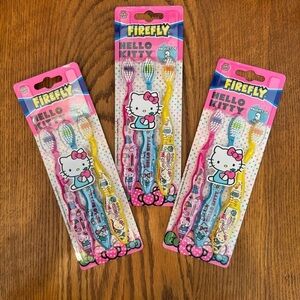 🌈 6/$60, New, 3 Sets Hello Kitty Tooth Brushes